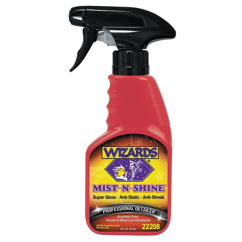 Wizards 22208 'Mist-N-Shine' Motorcycle Professional Detailer - 8 oz.